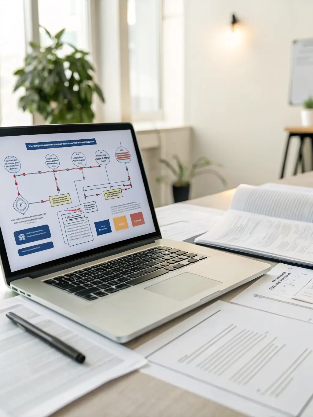 An image illustrating AI assisting in litigation preparation, showcasing the technology's ability to analyze data and build strong cases for law firms in Manhattan.