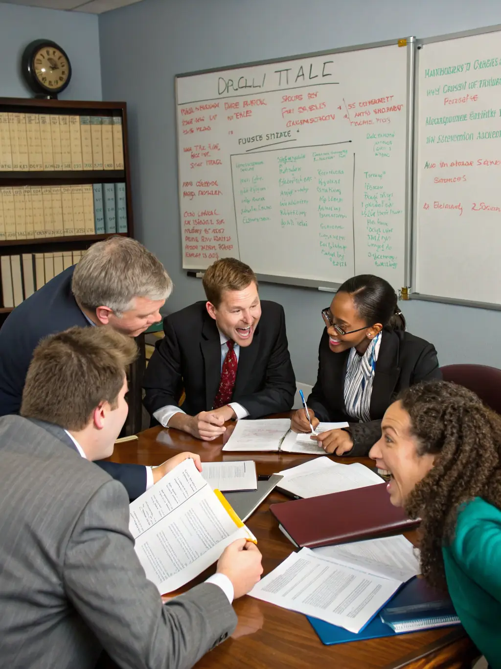 A graphic showcasing a CRM system tailored for law firms, emphasizing client relationship management and data-driven insights for legal professionals in Manhattan.