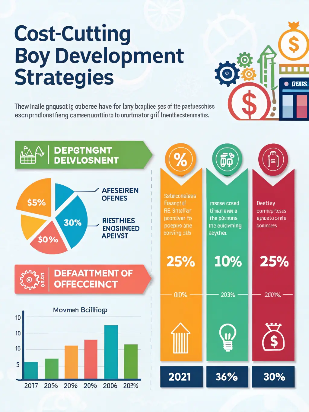 A graphic showing a cost breakdown chart, highlighting areas where AI implementation has led to significant cost savings for a small business.