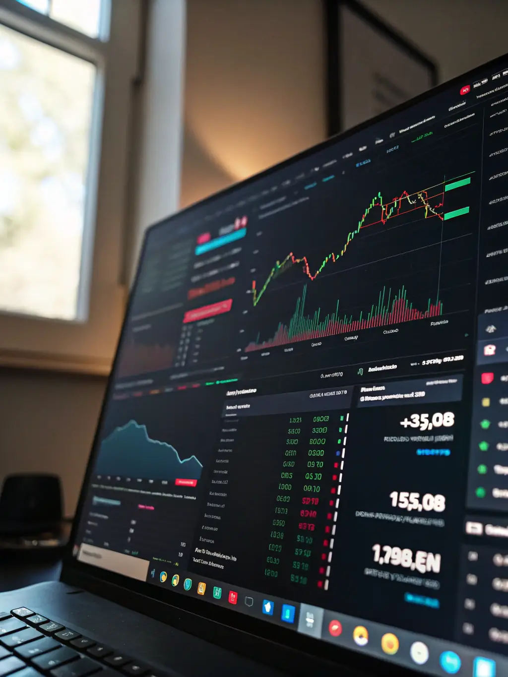 A detailed financial model displayed on a screen, highlighting ARH Global Advisors' capital planning expertise.