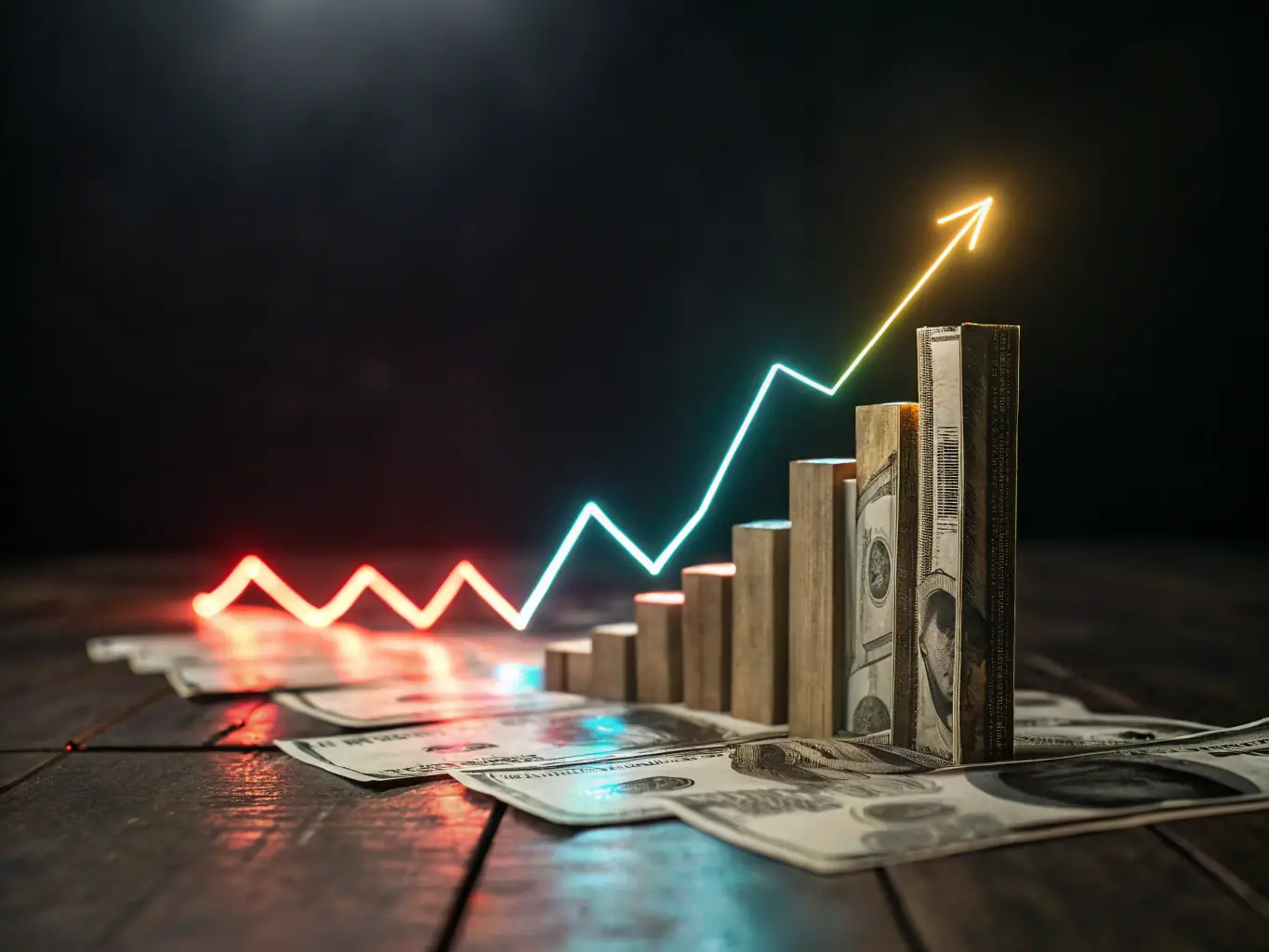 A financial graph showing upward growth, symbolizing maximized returns on investment.