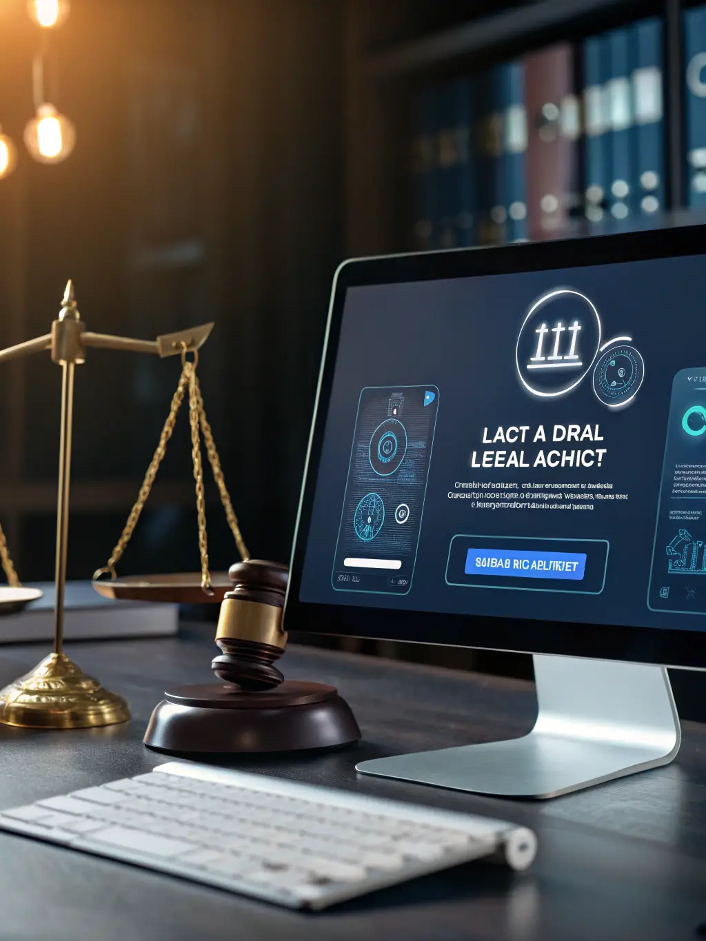 A digital illustration depicting an AI robot drafting a legal document with precision, showcasing the efficiency of AI document drafting for law firms in Manhattan.