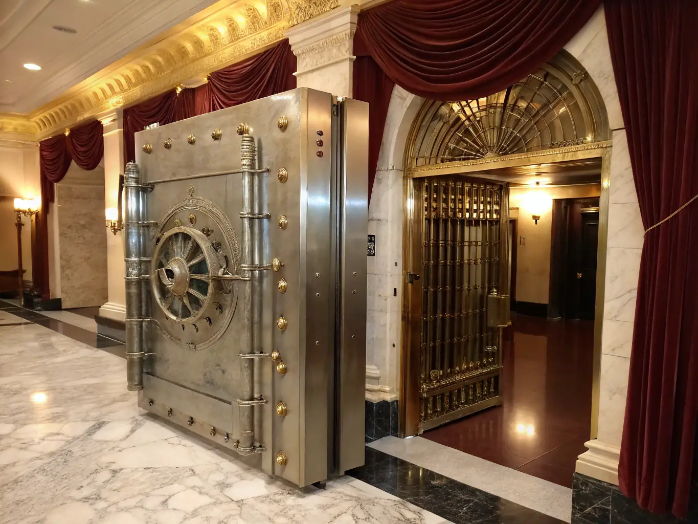 A secure vault with a combination lock, representing the importance of risk assessment and mitigation in real estate investments.