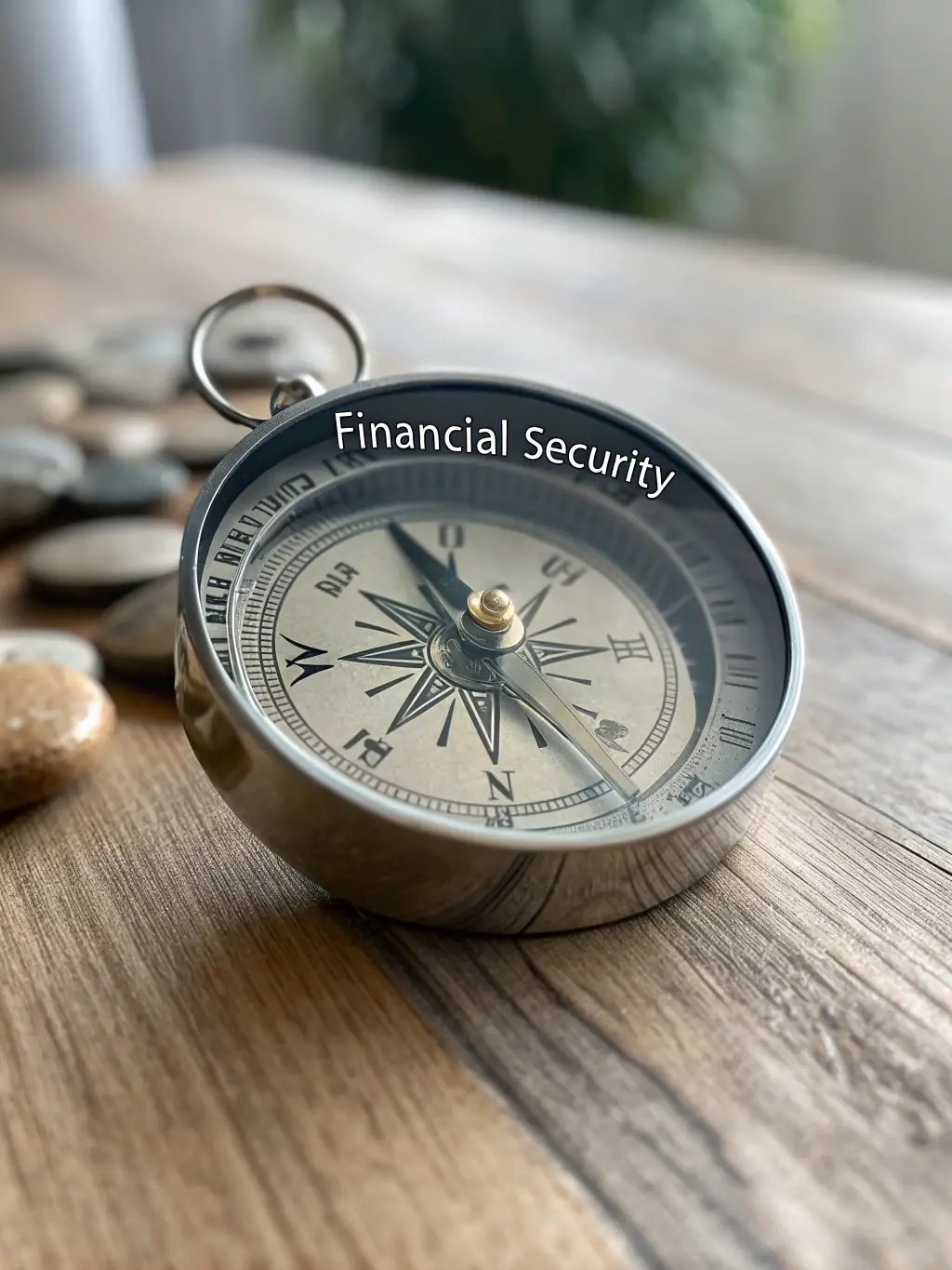 A close-up shot of a compass pointing north, symbolizing the disciplined approach of ARH Global Advisors.