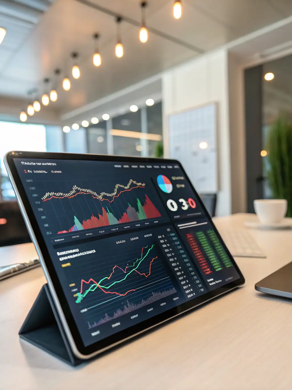 A diverse portfolio of investments displayed on a digital screen, showcasing the potential for growth and diversification.