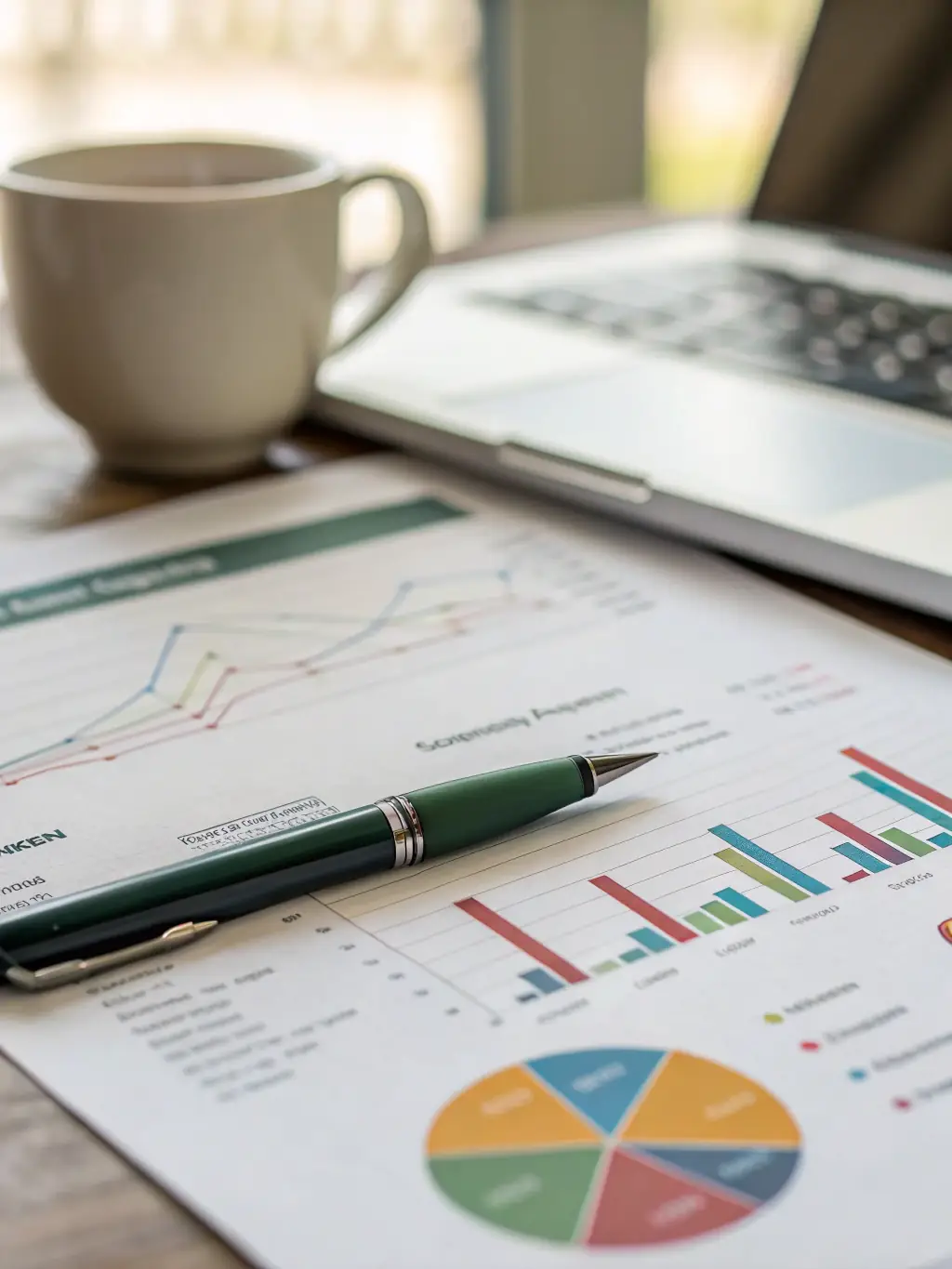 A detailed valuation report with charts and graphs, showcasing the depth of analysis provided by ARH Global Advisors.