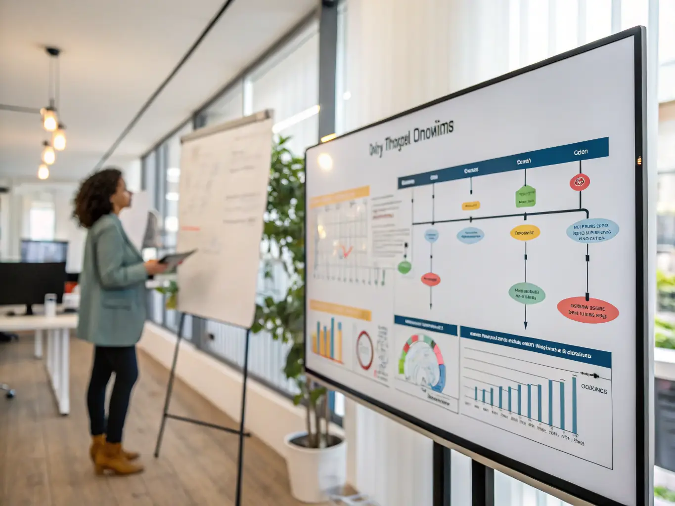 An image showing a project management timeline with milestones and tasks, representing the development of an actionable strategic plan for a law firm.