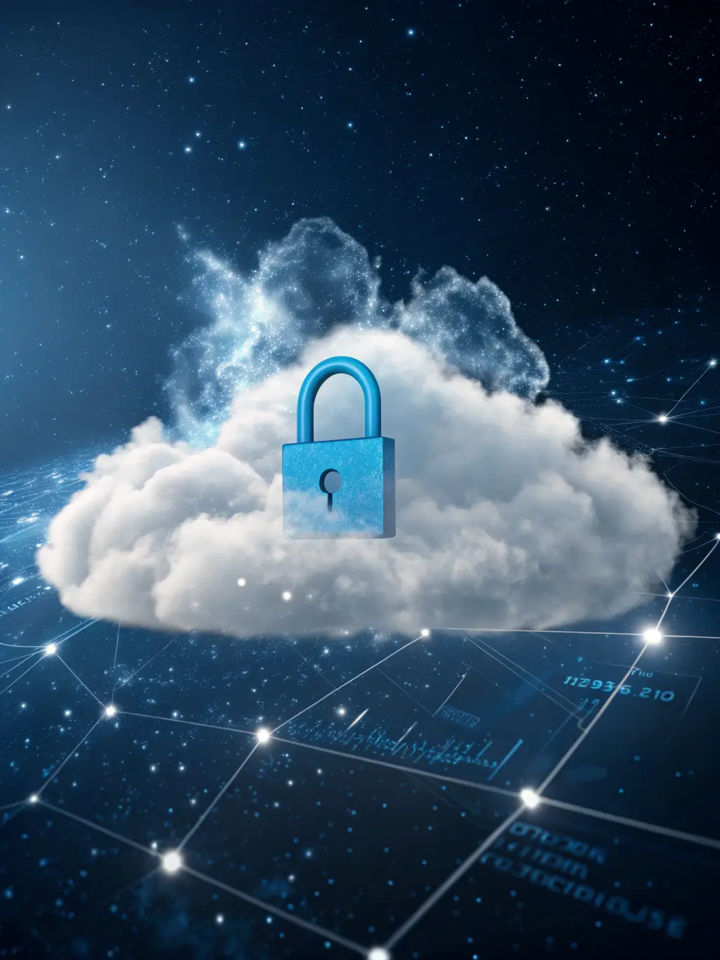 A detailed image of a digital document being securely stored in a cloud-based system, symbolizing the documentation feature of Fiduciary Intelligence Systems.