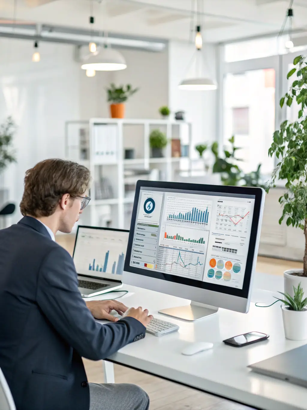 An illustration of AI analyzing vast datasets to identify optimal investment opportunities, showcasing enhanced due diligence and informed decision-making for fiduciaries.