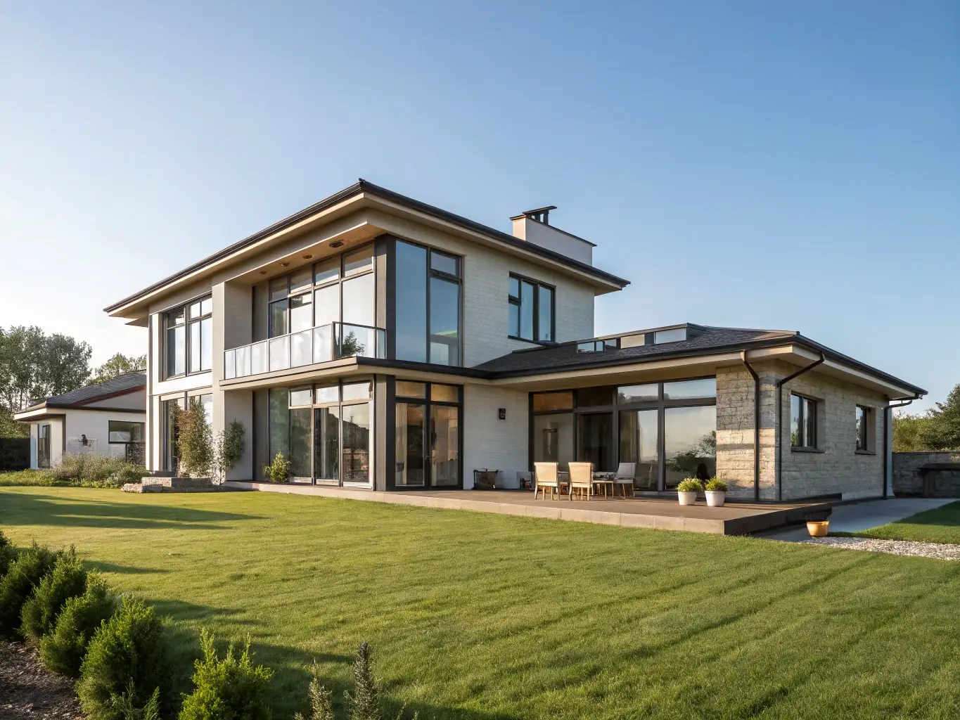 A contemporary home in Austin, Texas, featuring modern architecture and landscaping, set against a backdrop of rolling hills, highlighting ARH's presence in emerging markets.