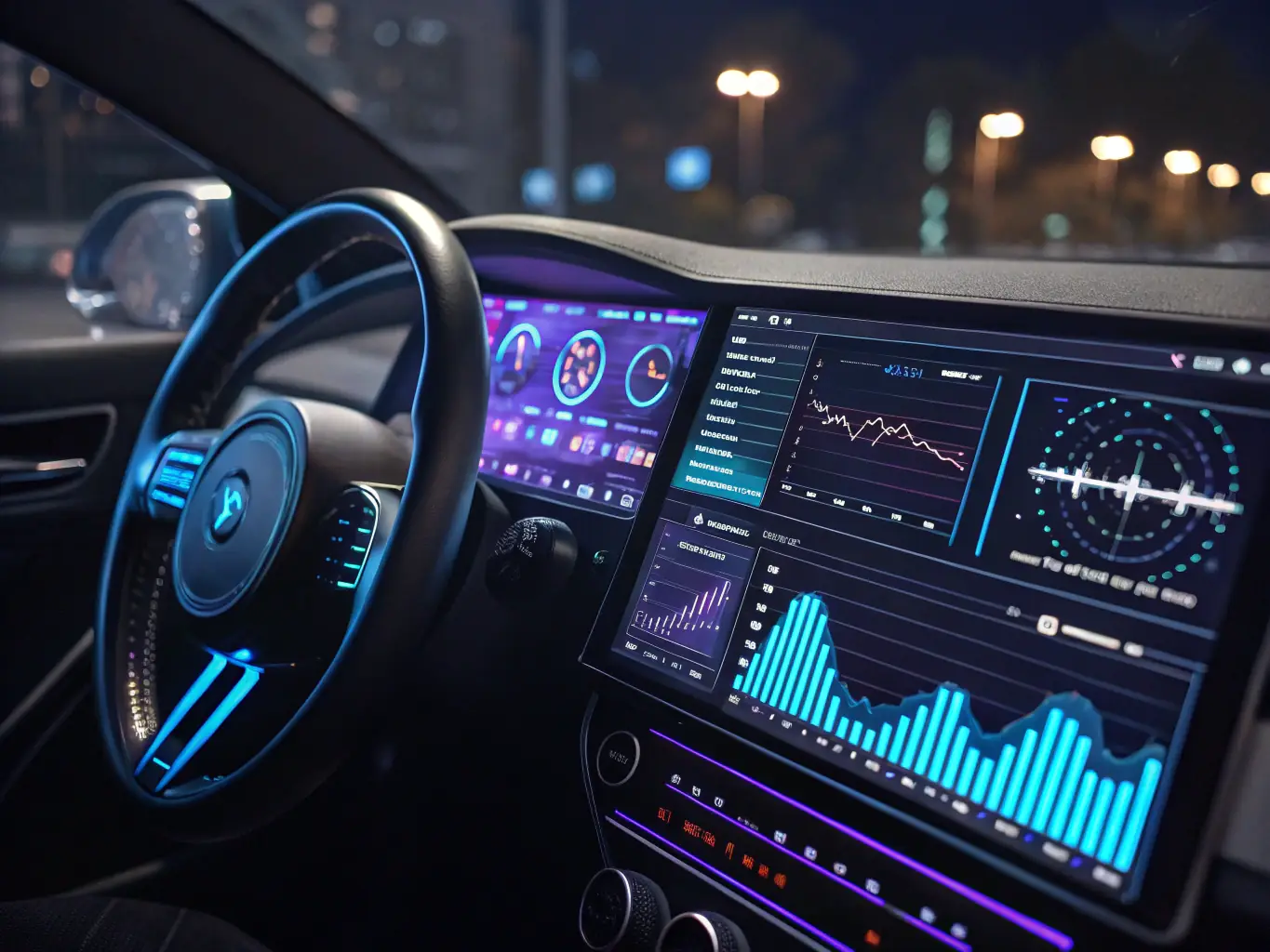 A digital dashboard displaying real-time risk metrics and alerts, highlighting the ability to quickly respond to emerging threats.