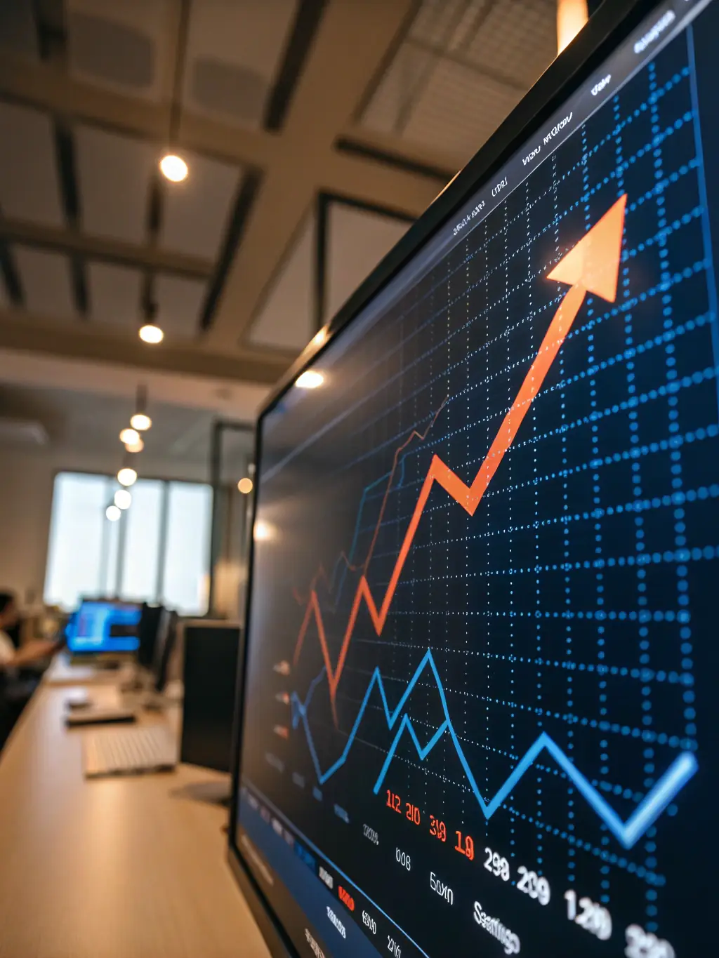 A graph showing upward trends in law firm growth metrics, such as client acquisition and case resolution rates, indicating sustainable growth.