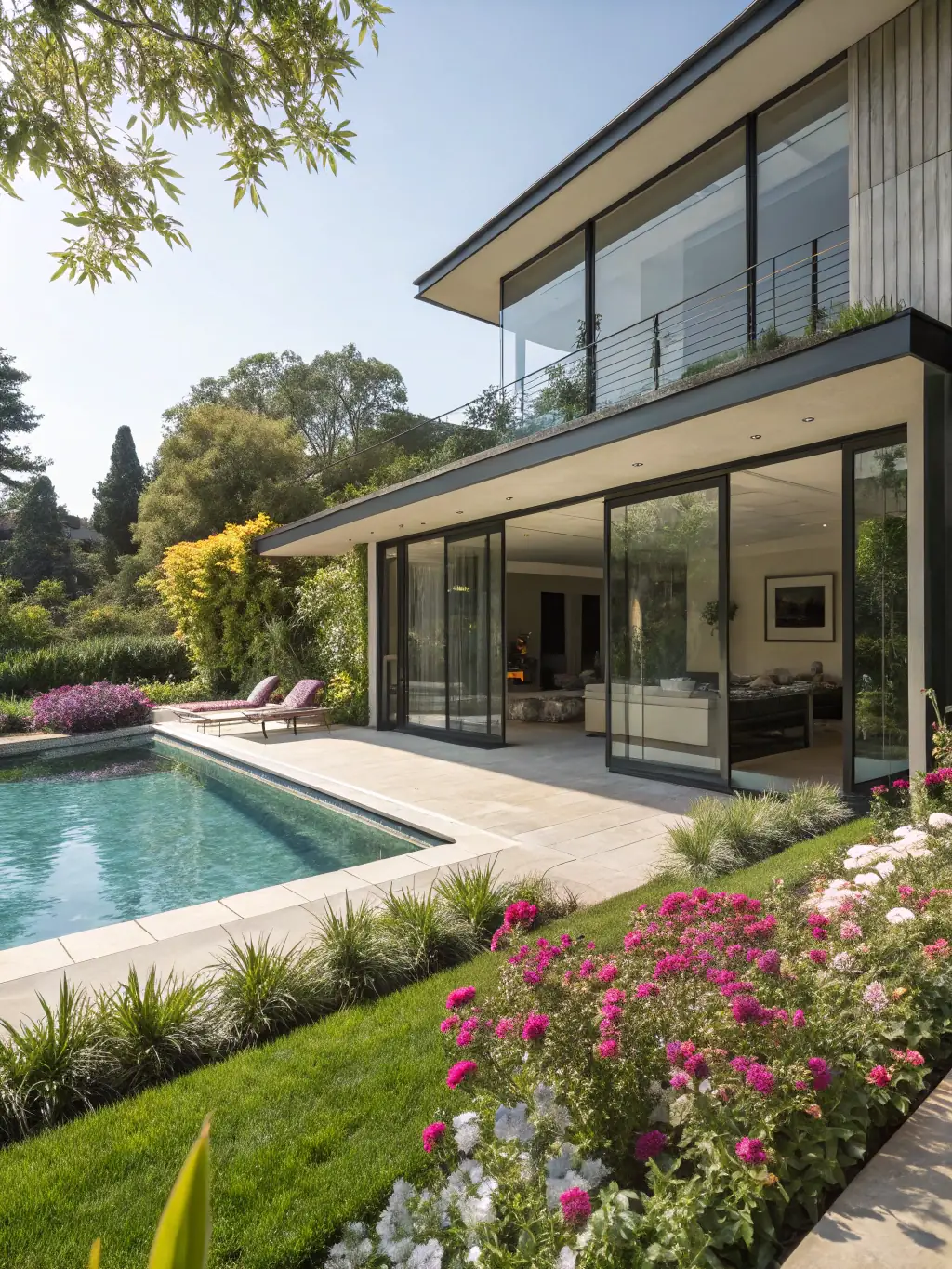 A discreet image representing confidential marketing strategies, possibly showing a blurred luxury property listing with a focus on privacy.