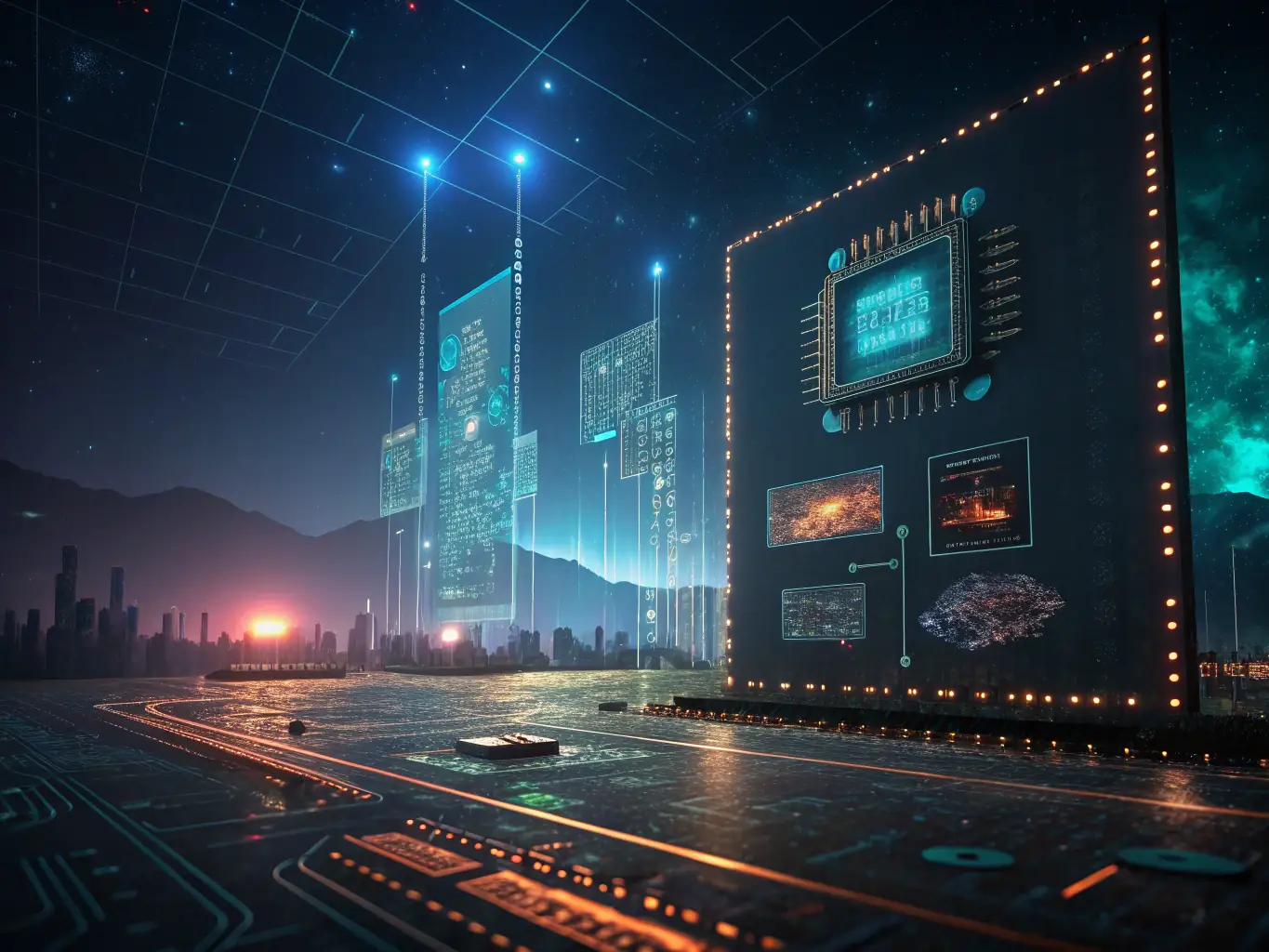 A visual representation of AI algorithms analyzing lead data, highlighting the potential for improved lead qualification and conversion rates.