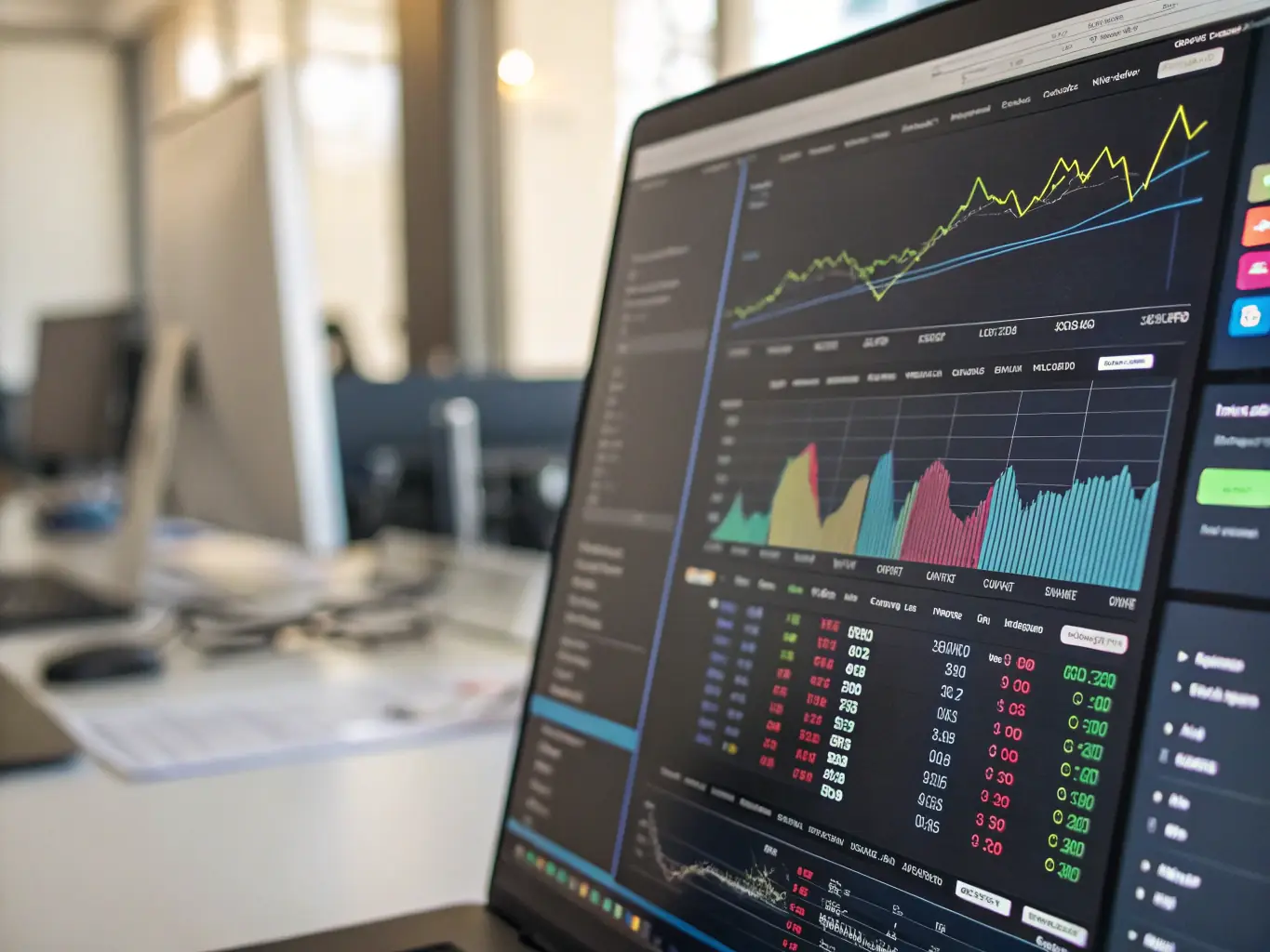 A graph showing performance metrics and key performance indicators (KPIs) for a law firm, highlighting areas of success and areas for improvement.
