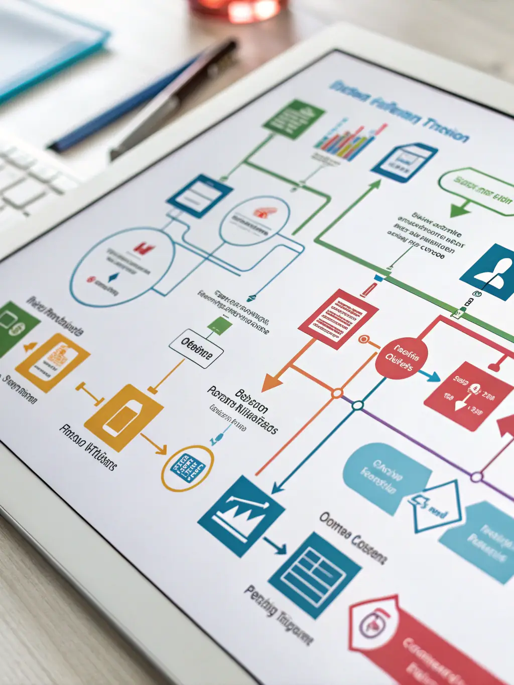 A digital interface displaying a detailed decision-making process, highlighting the AI's role in documenting each step.