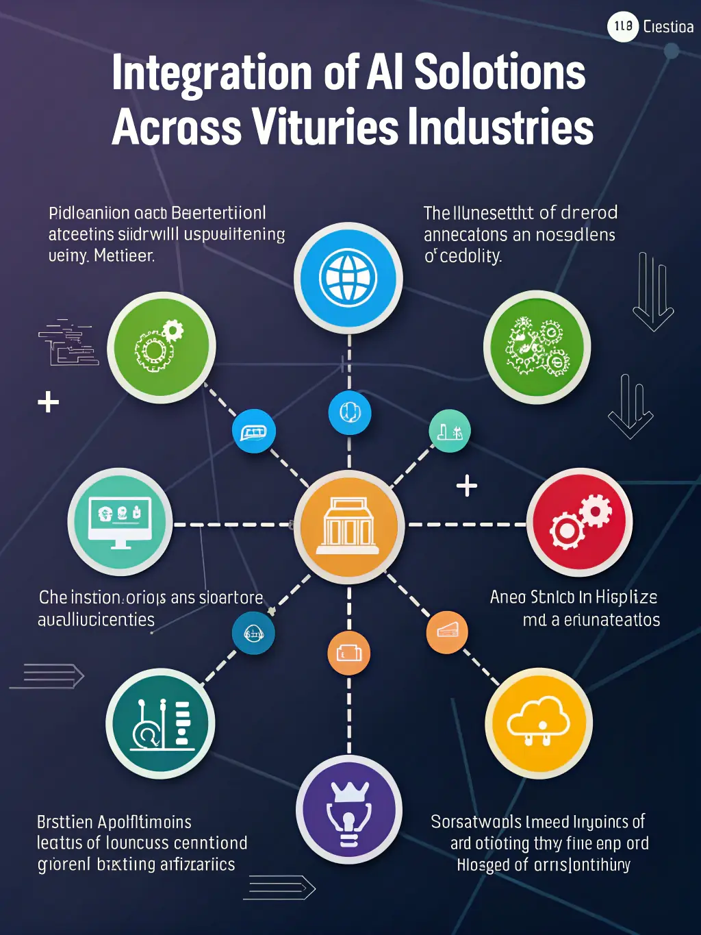 A clear and concise infographic illustrating the key steps of AI adoption, from initial assessment to full-scale implementation, highlighting the simplicity and effectiveness of the process.