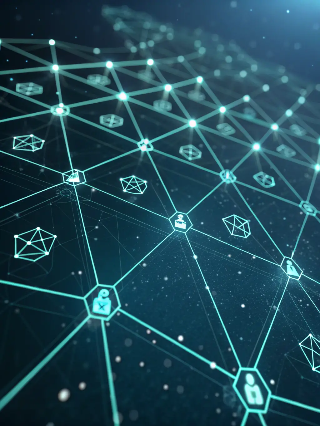 A network of interconnected nodes representing business development and client relationships within the legal industry.