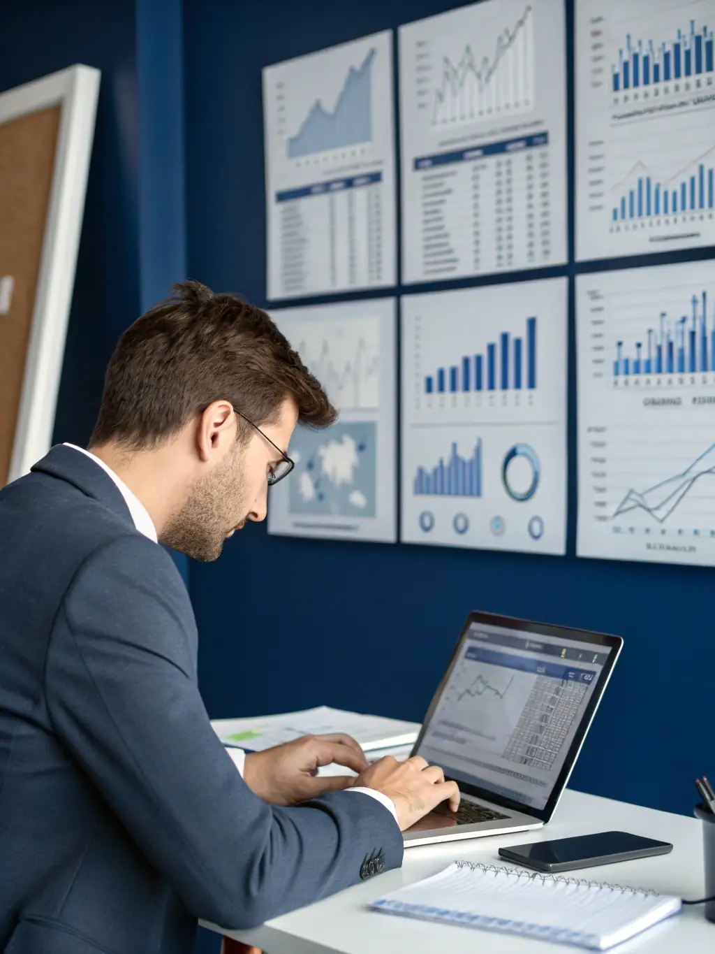 A financial planning company using AI to automate routine tasks such as data entry and report generation, showcasing improved operational efficiency.