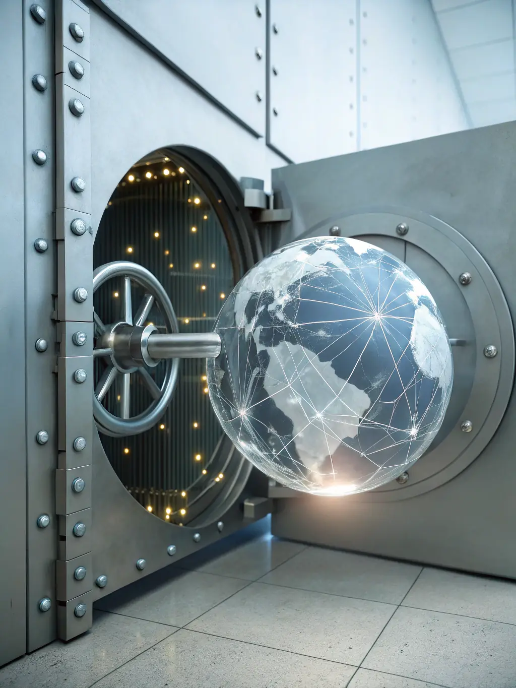 A secure vault with multiple locks, symbolizing the importance of privacy and confidentiality for our clients.