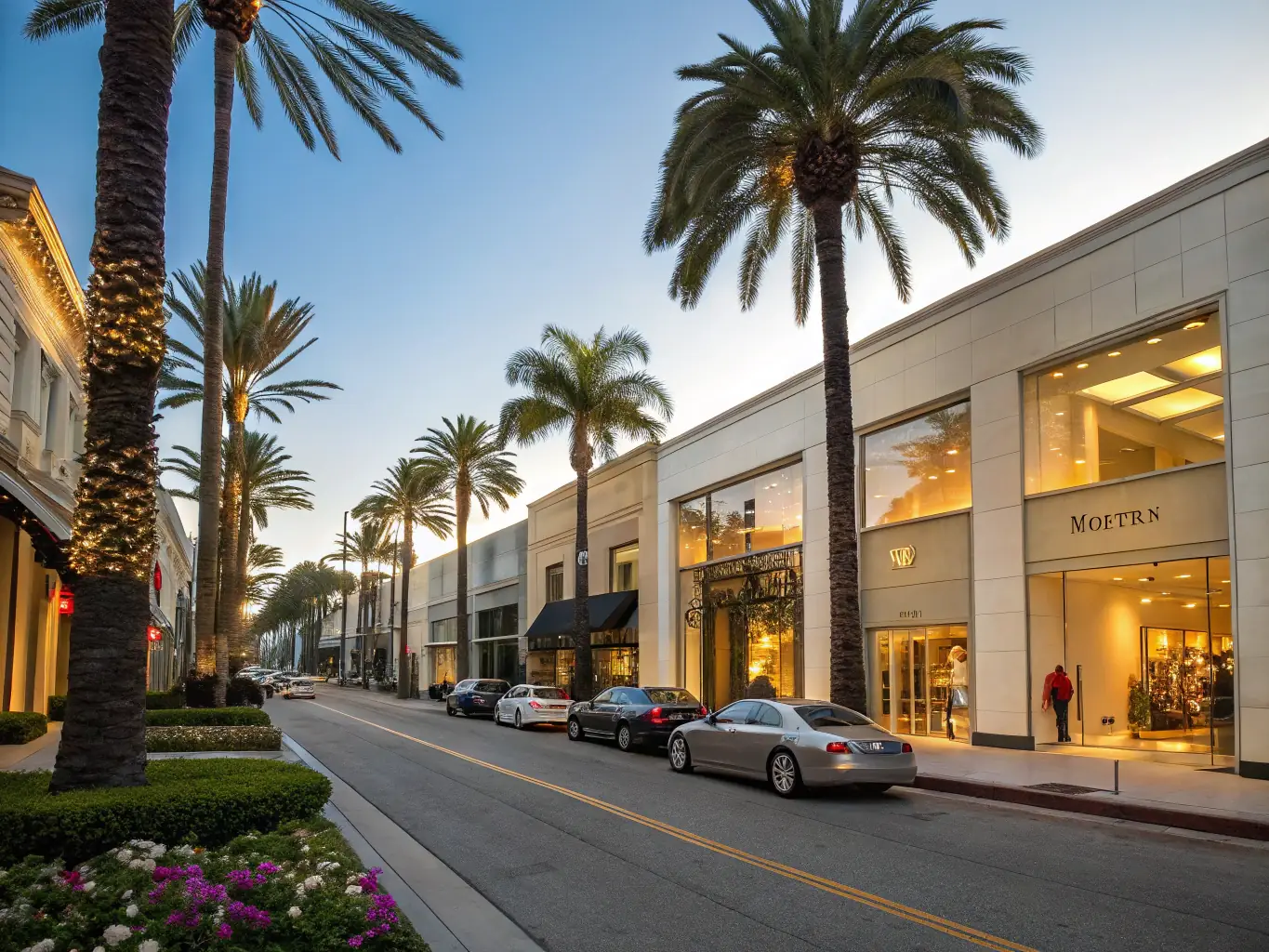 A high-angle, sun-drenched view of Beverly Hills, California, showcasing luxury homes and lush greenery, symbolizing ARH's expertise in the affluent residential market.
