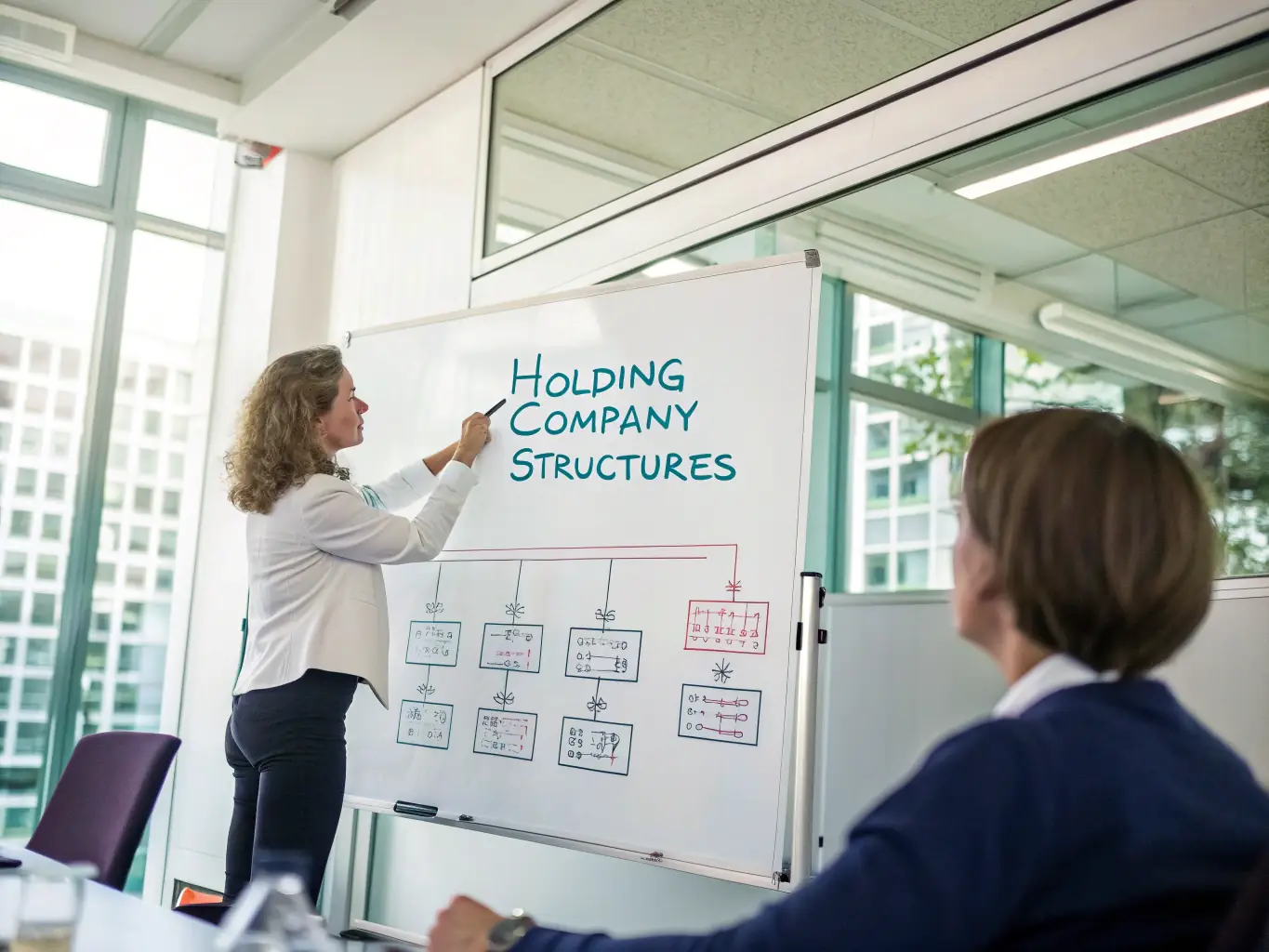 An image showing an organizational chart of a family business, highlighting the different roles and responsibilities within the company structure.